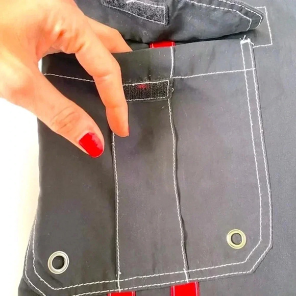 Men's Sonoma Goods For Life Black Elastic Waistband Swim Trunks Size Medium - Picture 5 of 6